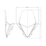Слюда V-Tech Line Touring Honda PCX125 21-24 Clear - Image 2
