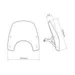 Слюда New Generation Sport BMW R12 Nine T 24-26 Black - Image 3