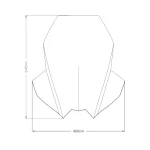 Слюда V-Tech Line Touring Kymco DTX125 22-25, DTS350 22-26 Smoke - Image 4