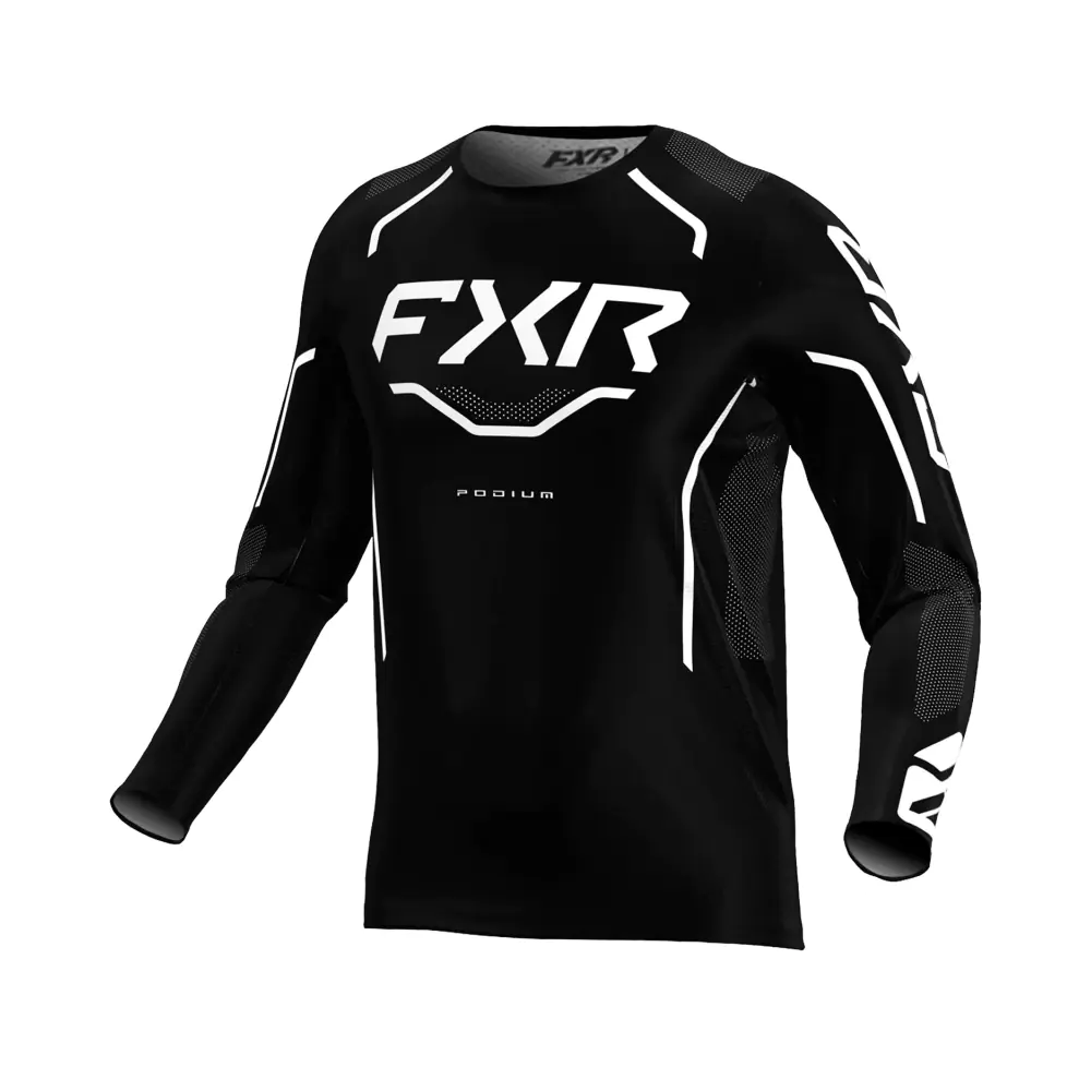 702919-fxr-podium-relay-mx-jersey-263336-1001-1-2.webp Тениска Podium Relay MX26 Black White - Image 1
