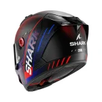 Каска Aeron Speed-Tech Mat Carbon Blue Red - Image 3