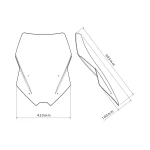 Слюда Touring Yamaha Tracer 9 / GT / Y-AMT 25-26 Clear - Image 2