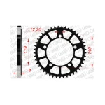 Заден Стоманен Зъбак 44 Зъба/ 525 BMW M1000RR 21-25, S1000RR 19-24, S1000R 21-24, S1000XR 20-25