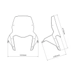 Слюда Sport Yamaha Tenere 700 25-26 Dark smoke - Image 2