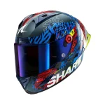 Каска Aeron GP Fim Racing Speed Vib Carbon Blue Red