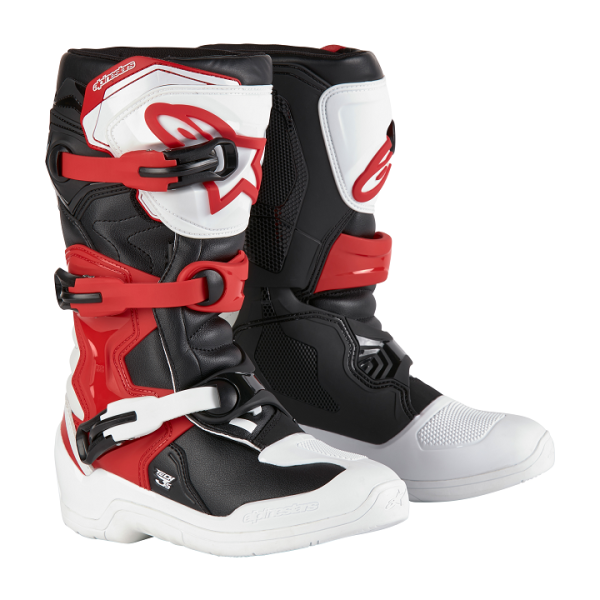 Детски мотокрос ботуши ALPINESTARS Tech 3S YTH WT/BK/R