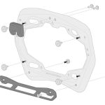 Монтажен комплект странични куфари SW-MOTECH Adapter for PRO Side Carrier Shad