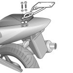 Монтажен комплект за куфари SHAD TOP MASTER HONDA CBR 600´01