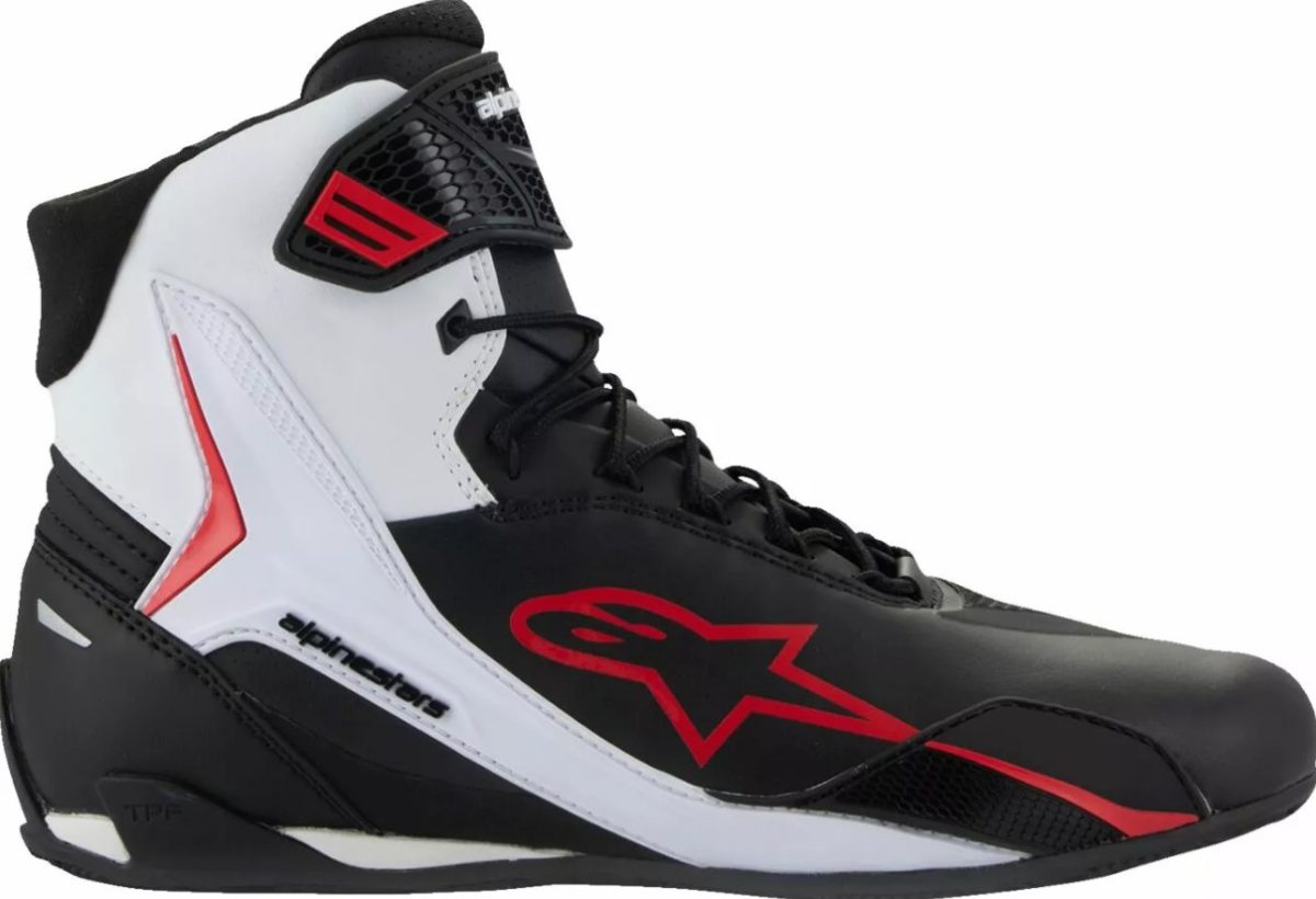 Мото боти ALPINESTARS FASTER-4 BLK/WHT/RD - Image 4