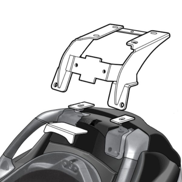 Монтажен комплект за куфари SHAD TOP MASTER PIAGGIO MP3/LT/RL HYBRID 125 '07-'11