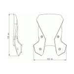 Слюда Touring KTM ADVENTURE 1050 15-16, 1090 17-19, 1190 13-16, 1290 15-16 Clear - Image 4