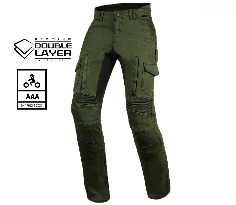 acidkhaki-1.jpg Мото дънки TRILOBITE ACID SCRAMBLER KHAKI DOUBLELAYER AAA - Image 1