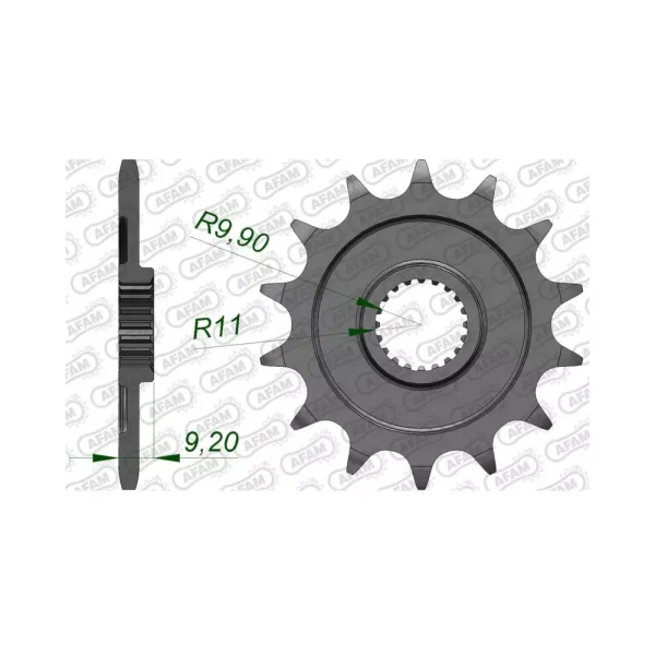 Преден зъбак 520 Kawasaki KX250F 06-25