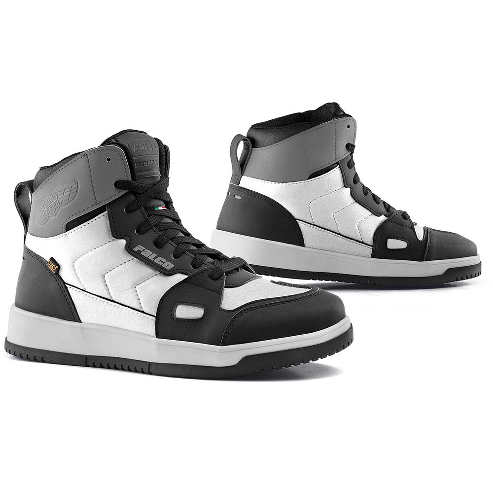 baskets-femme-falco-harlem-lady-blanc-noir-gris-1.jpg Дамски мото боти FALCO HARLEM GRAY - Image 1
