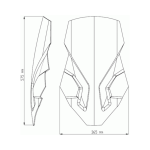 Слюда Touring Honda CRF1000L Africa Twin 16-19 Smoke - Image 3