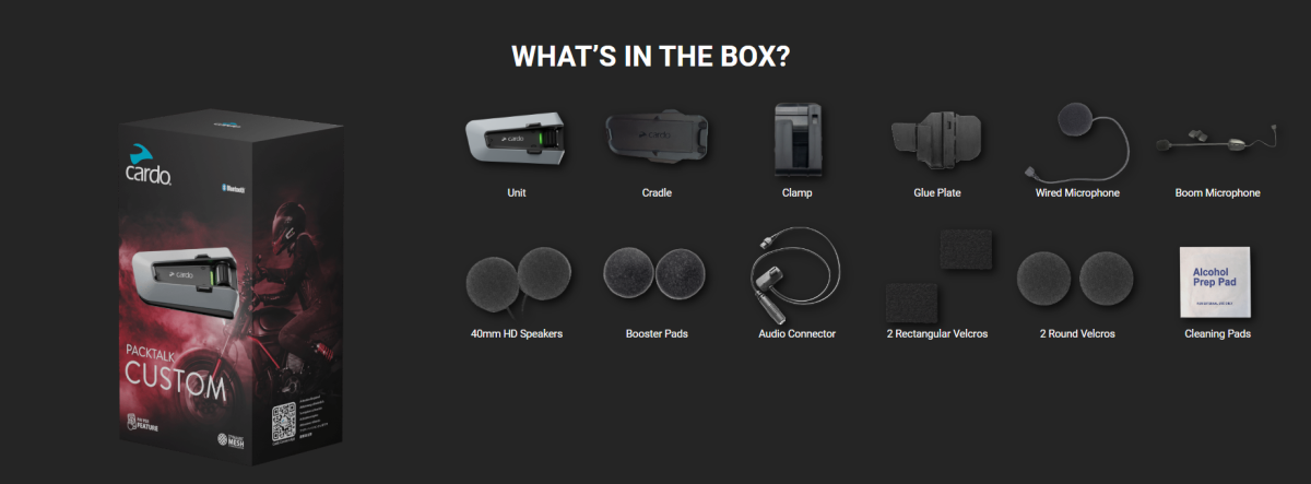 Интерком за мотоциклет CARDO PACKTALK CUSTOM - Image 2