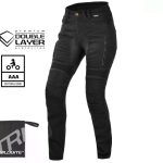 Дамски мото дънки TRILOBITE PARADO DOUBLELAYER SLIM FIT BLACK LEVEL 2