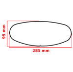 Универсална плака ANTIFOG FOGCITY FULLFACE FCE002 285x95mm - Image 2