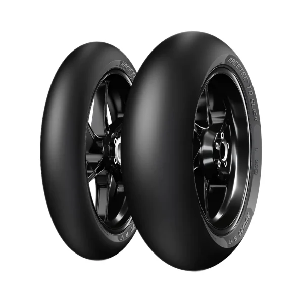 Комплект гуми Metzeler Racetec TD Slick | Предна гума Racetec TD Slick 120/70 R 17 NHS TL F | Задна гума Racetec TD Slick 180/60 R 17 NHS TL R
