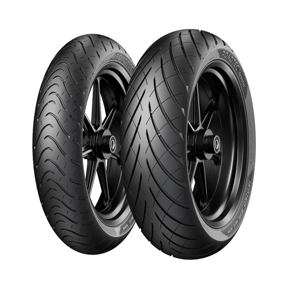 metzeler-roadtec-scooter-tires-set-62-2.webp Комплект гуми Metzeler Roadtec Scooter | Предна гума Roadtec Scooter 120/80-14 M/C 58S TL F | Задна гума Roadtec Scooter 130/70-12 62L TL Reinf R - Image 1