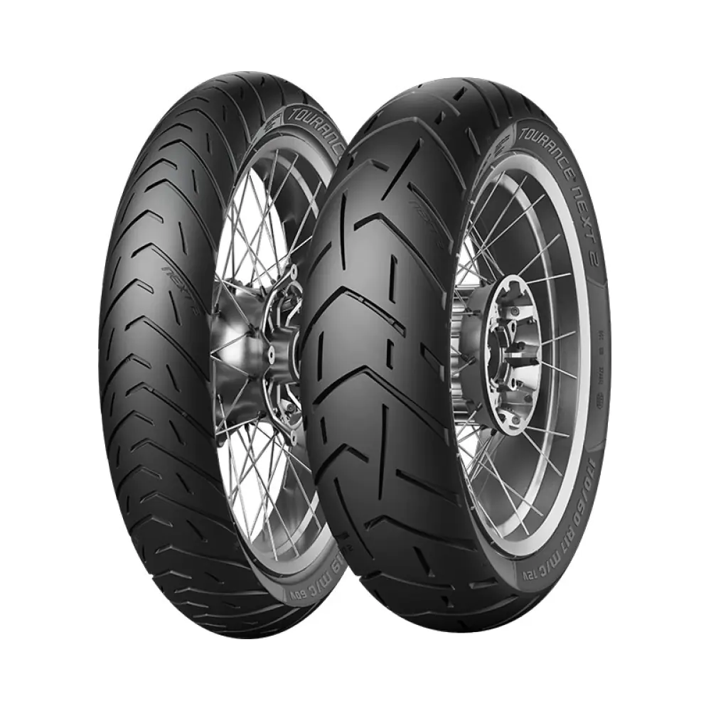 metzeler-tourance-next2-tires-set-6-2.webp Комплект гуми Metzeler Tourance Next 2 | Предна гума Tourance Next 2 90/90-21 M/C TL 54V F | Задна гума Tourance Next 2 150/70 R 18 M/C TL 70V R - Image 1