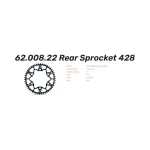 Заден алуминиев зъбак 428 KTM SX85/105; Husqvarna TC85; Gas Gas MC85 Black - Image 3