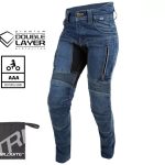 Дамски мото дънки TRILOBITE PARADO DOUBLELAYER SLIM FIT BLUE LEVEL 2
