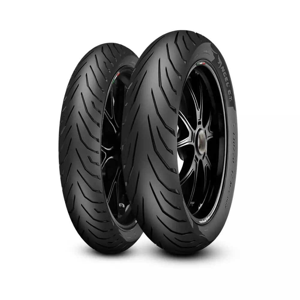 pirelli-angel-city-tires-set-11-2.webp Комплект гуми Pirelli Angel CiTy | Предна гума Angel CiTy 110/70-17 M/C 54S TL | Задна гума Angel CiTy 100/80-14 M/C 54S REINF TL - Image 1