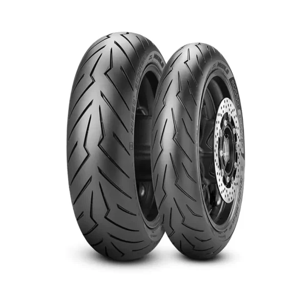 Комплект гуми Pirelli Diablo Rosso Scooter | Предна гума Diablo Rosso Scooter 120/80-14 M/C TL 58S | Задна гума Diablo Rosso Scooter 160/60R15 M/C TL 67H
