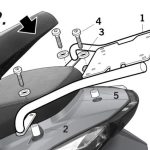 Монтажен комплект за куфари SHAD TOP MASTER KYMCO AGILITY 50 SR-11