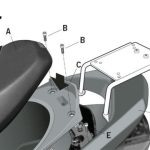 Монтажен комплект за куфари SHAD TOP MASTER YAMAHA CYGNUS 125 '07