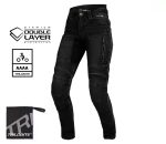 Дамски мото дънки TRILOBITE PARADO DOUBLELAYER SLIM FIT BLACK AAA(A) LEVEL 2