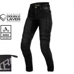 Дамски мото дънки TRILOBITE PARADO DOUBLELAYER SLIM FIT BLACK AAA(A) LEVEL 2