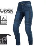 Дамски мото дънки TRILOBITE PARADO DOUBLELAYER SLIM FIT BLUE AAA(A) LEVEL 2